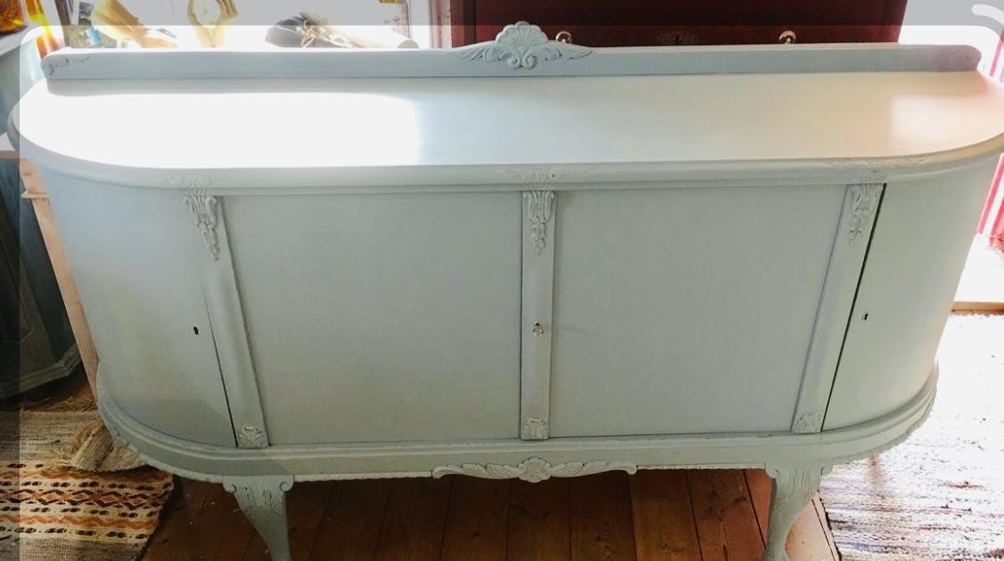 Antik sideboard /skåp /bänkskåp 1930-tal. obs! vitmålat! | Blocket