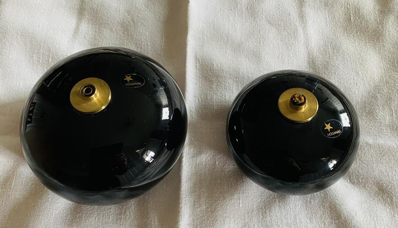 Vintage Höganäs Aladdin Ceramic oil lamps by Anne Nilsson. | Blocket