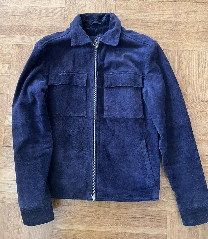 Blå Human Scales mocka jacka herrjacka strl S/46 trend mode mockajacka ...
