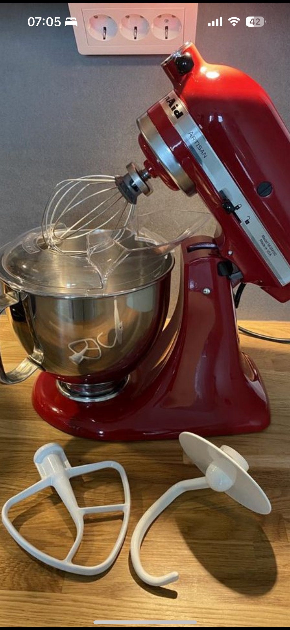 KitchenAid Artisan Köksmaskin Röd Rostfritt Stål 4,8 L | Blocket