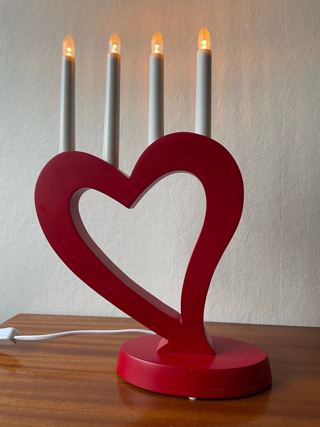 &Tradition Jul LED Ljusstake Röd Hjärta | Blocket
