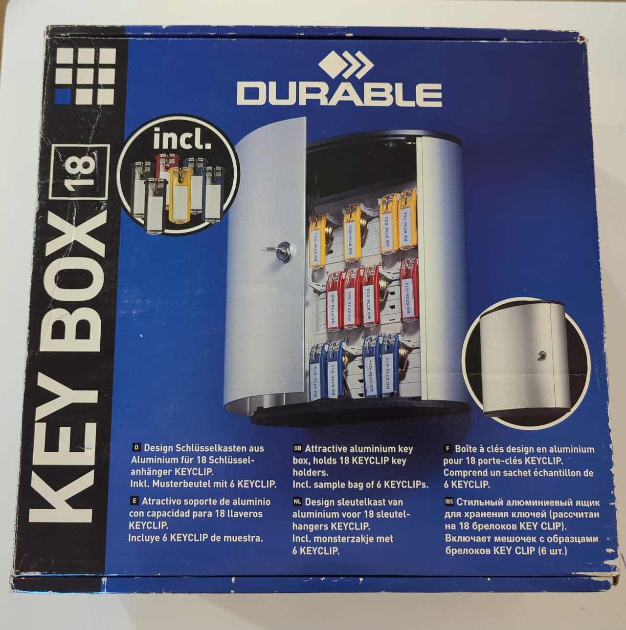 Durable Key Box 18 Nyckelskåp Aluminium Silver nytt! | Blocket