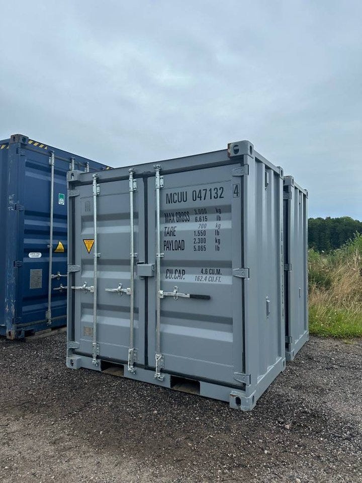 4,8 och 10ft container levererat | Blocket