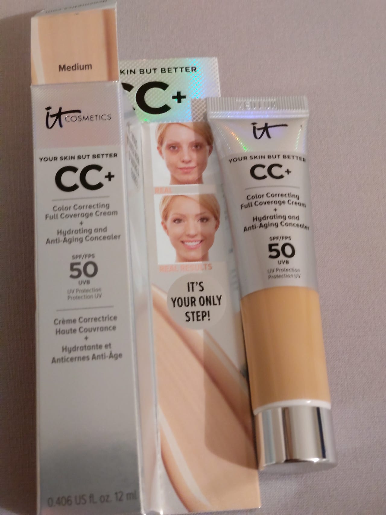 IT Cosmetics CC+ Cream Medium SPF 50. Och ISADORA Buffer Brush. | Blocket