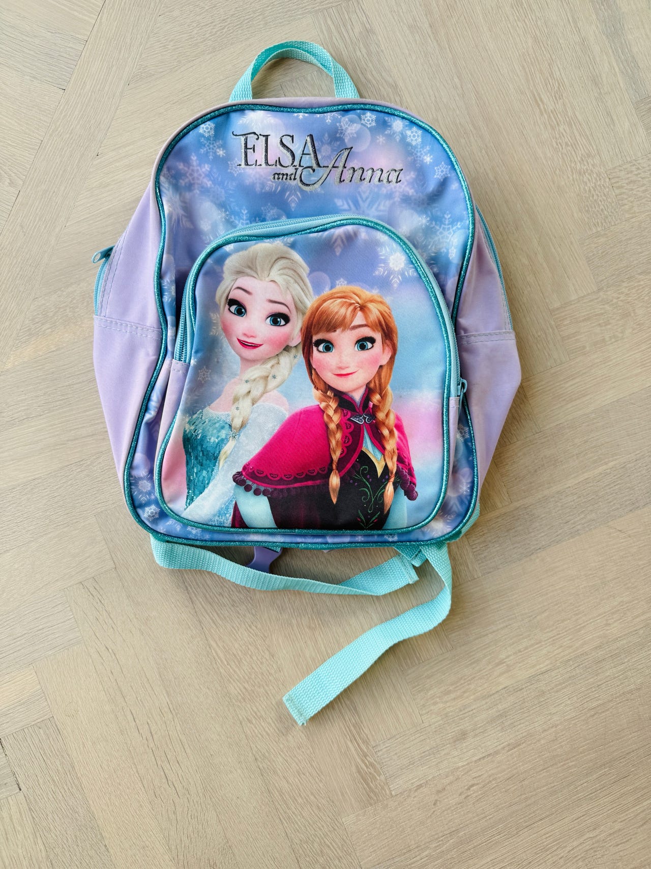 Disney Frozen Ryggsäck Unisex Lila Anna & Elsa | Blocket