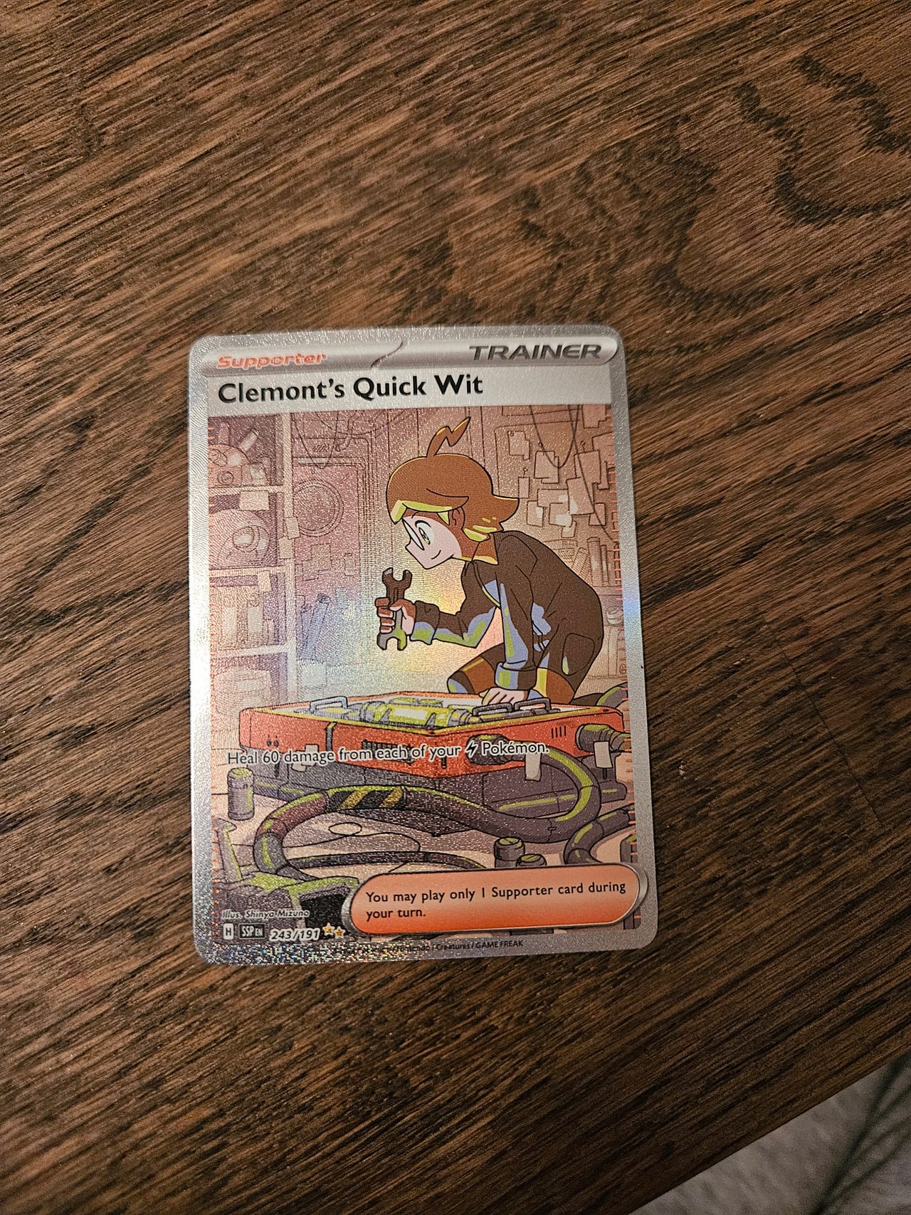 Clemont's Quick Wit -Secret Rare Rainbow - Pokémon Scarlet & Violet ...