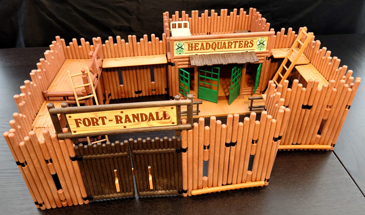 LOT DE PIÈCES PLAYMOBIL System Geobra WESTERN FAR WEST FORT RANDALL