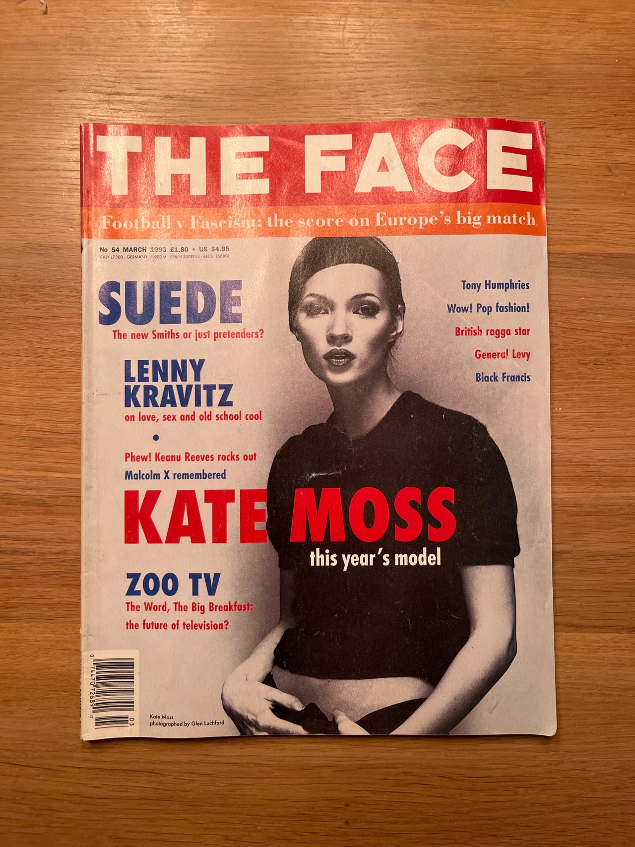 The Face nr 54 (mars 1993) – Kate Moss ikoniskt omslag | Blocket