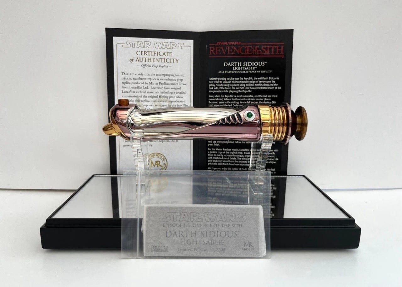 Master Replicas Darth Sidious Lightsaber replika Blocket