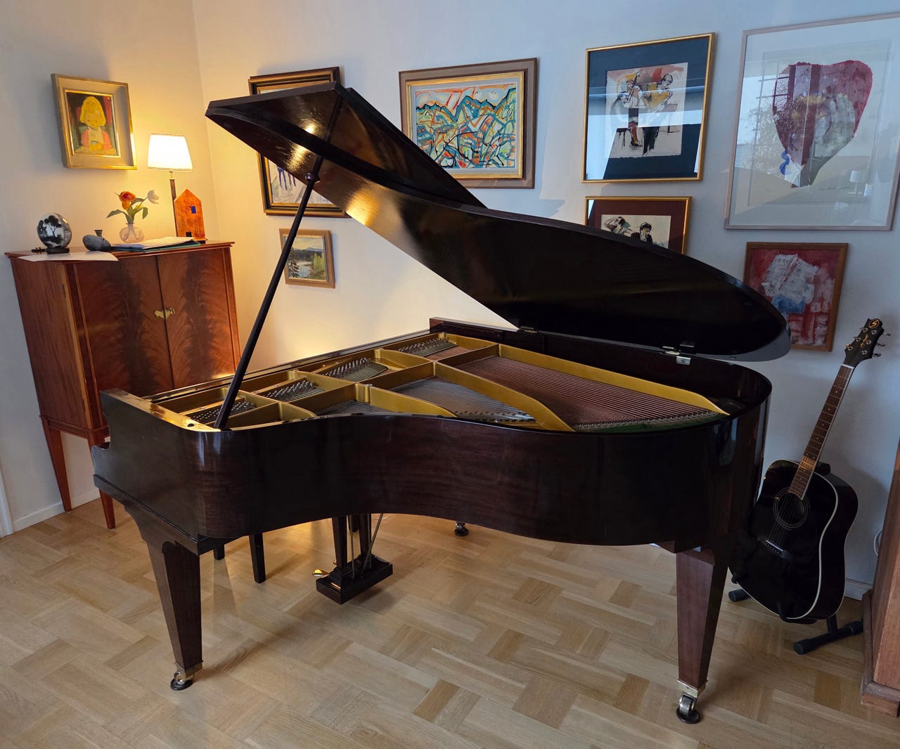 Flygel C. Bechstein modell L – polerad mahogny | Blocket