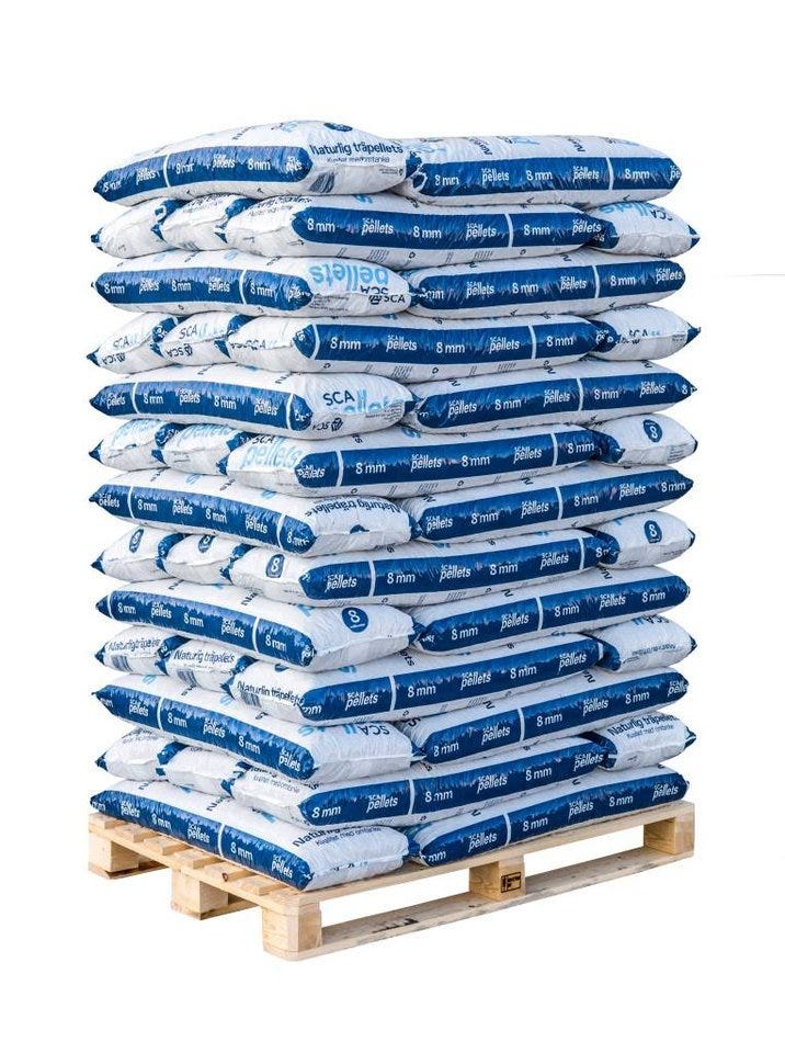 Värmepellets SCA 8mm helpall | Blocket