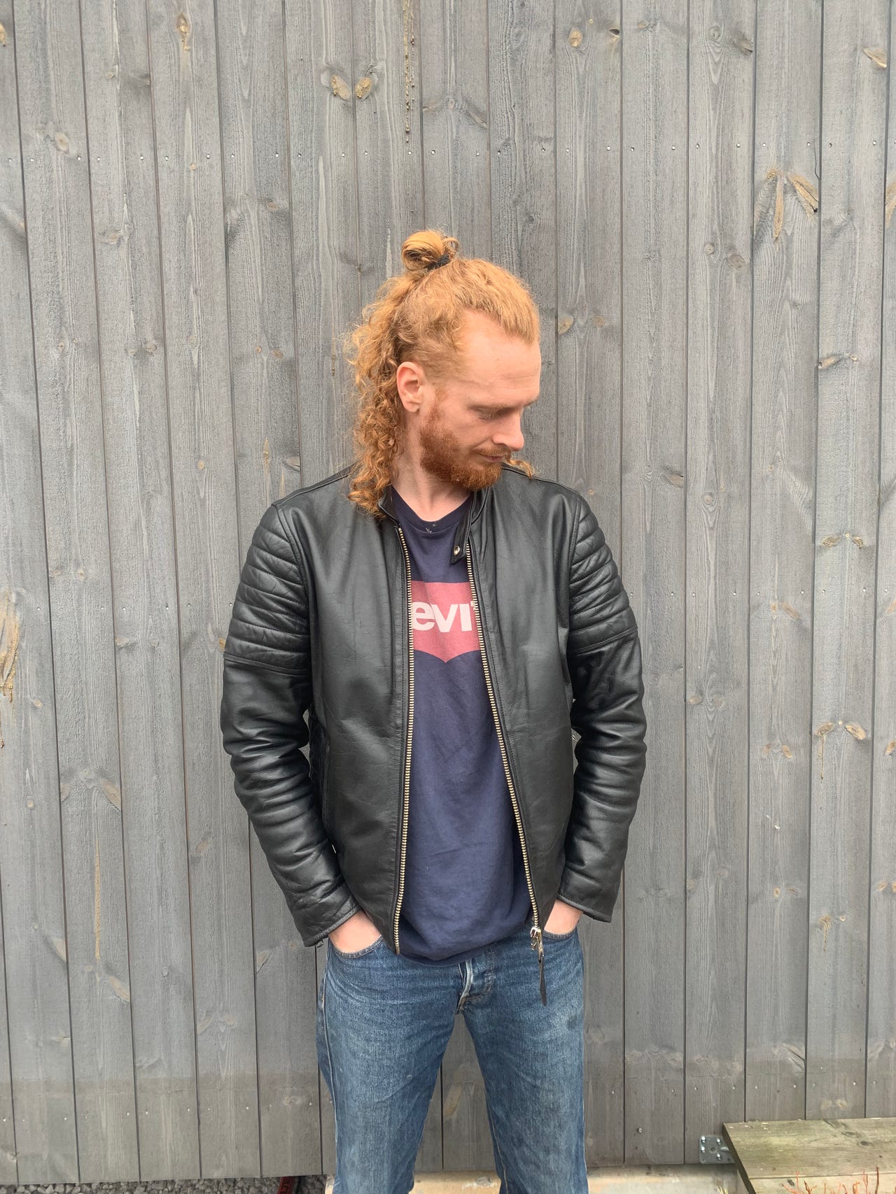 Schott Bros. Inc svart läder jacka | Blocket