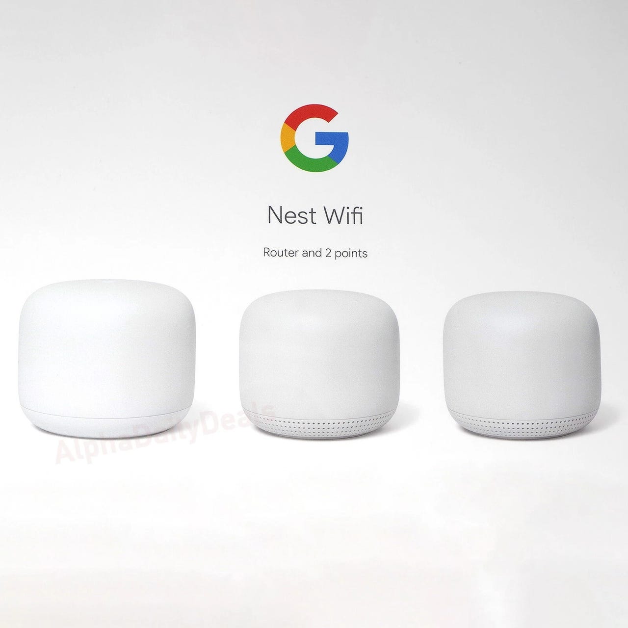 Google Nest Wifi Mesh-system (Router + 2 Points) med Google Assistant ...