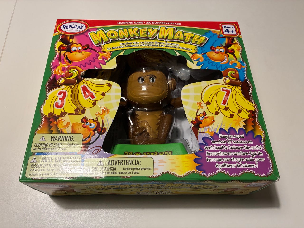 Monkey Math pedagogiskt spel med sifferbrickor | Blocket
