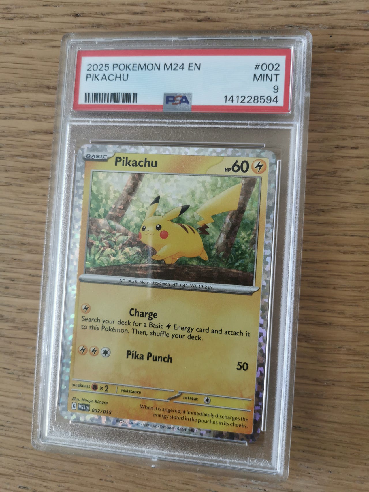 Pokmon 2025 McDonald's Pikachu kort PSA 9 engelska | Blocket