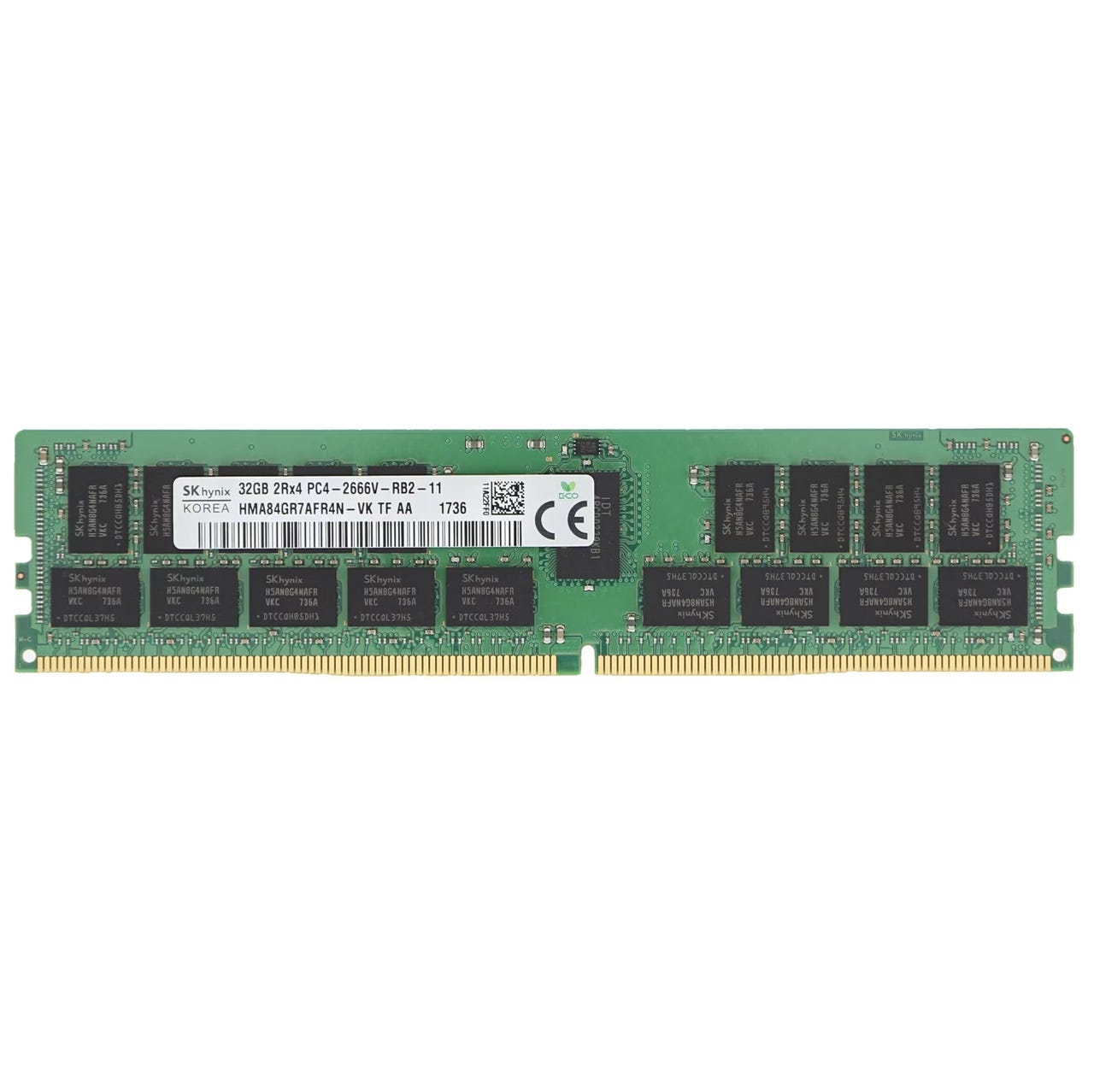 2st SK Hynix 32GB 2Rx4 PC4-21300 DDR4-2666MHz ECC RDIMM