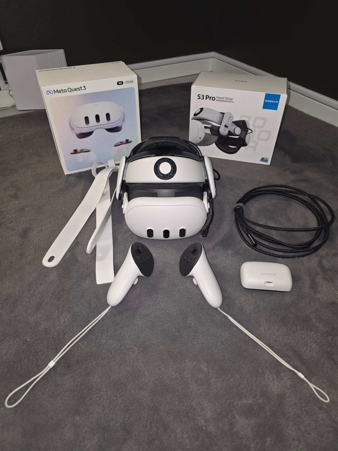 Quest 3 512GB | Bobovr S3 PRO | PCVR Kabel | Blocket