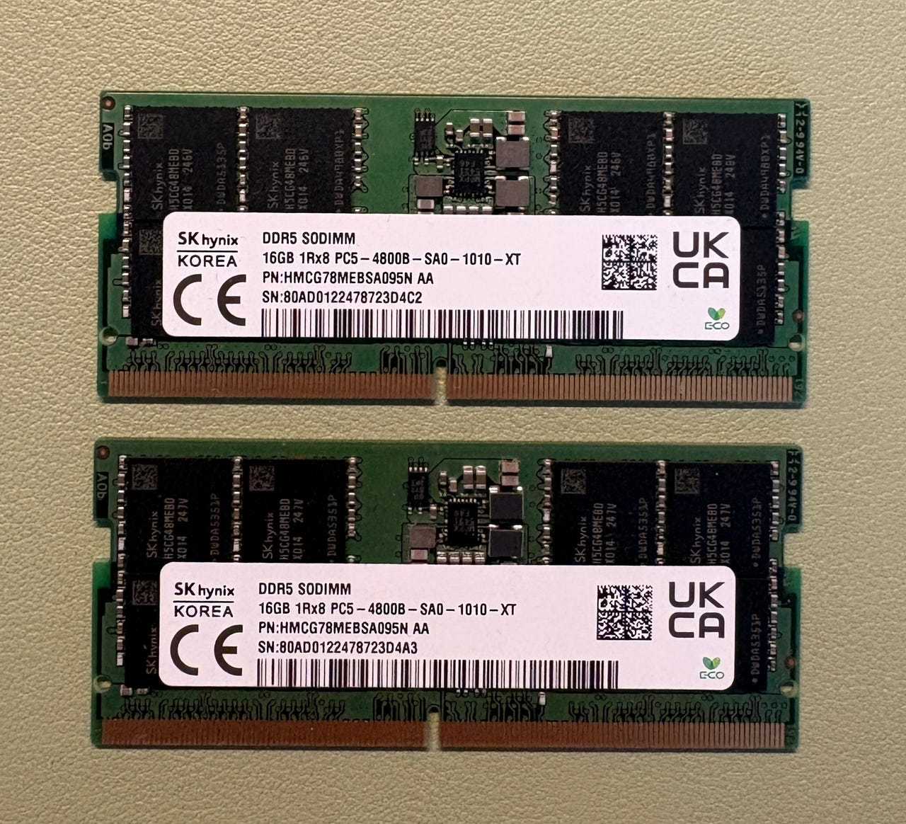 SK Hynix RAM-minne DDR5 SODIMM 4800Mhz 32GB (2x16GB) | Blocket