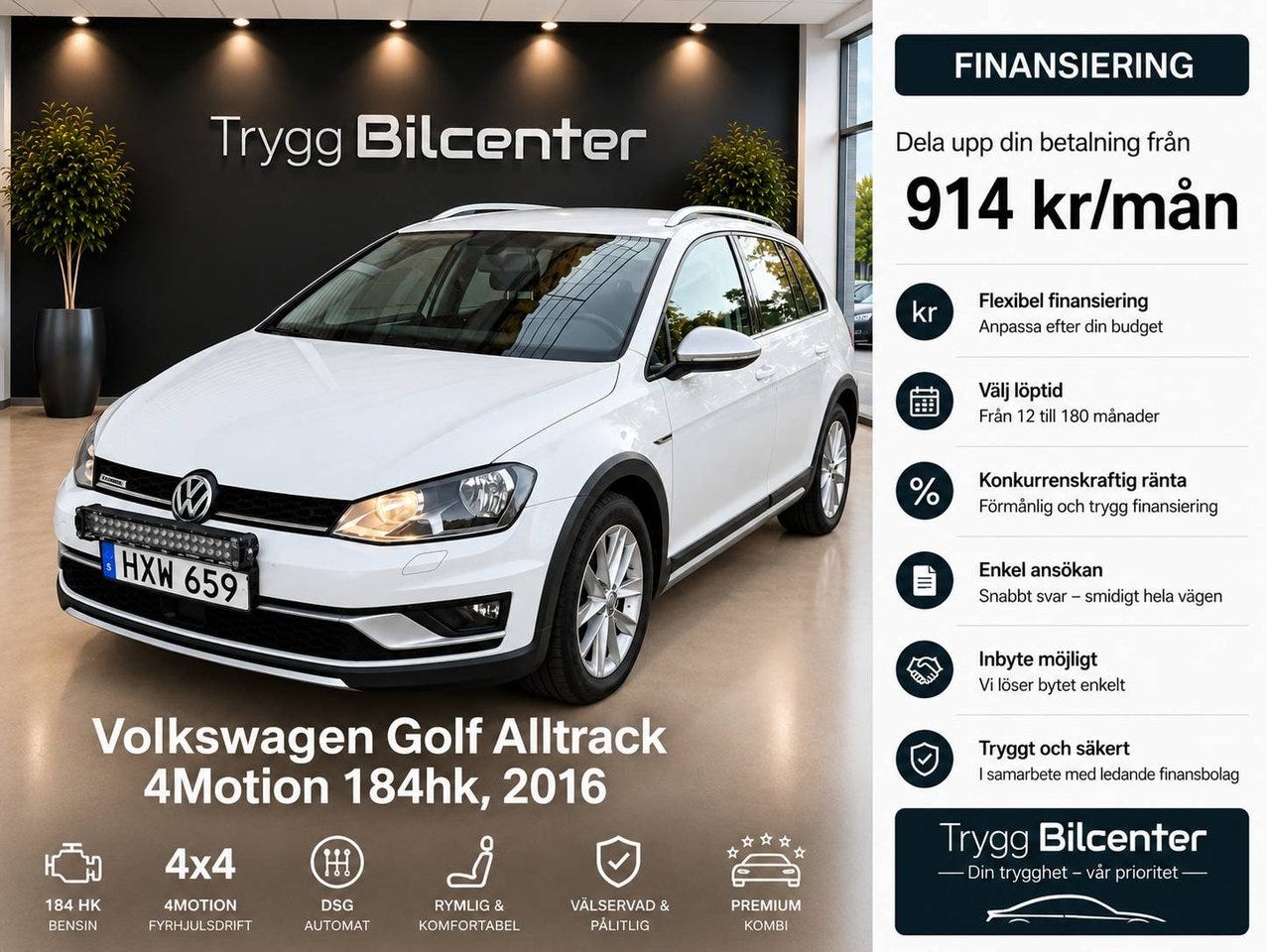 Volkswagen Golf Alltrack 2016 – bild 1 av 17