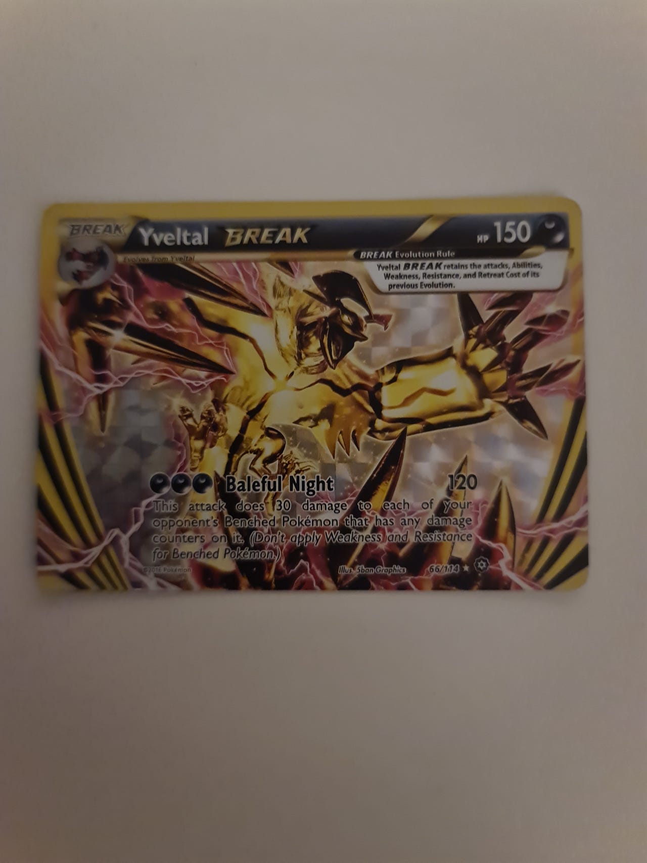 pokemon yveltal break card - 66/114 Ultra Rare Holo Yveltal BREAK (66/114) Pokmon TCG Yveltal Break Steam