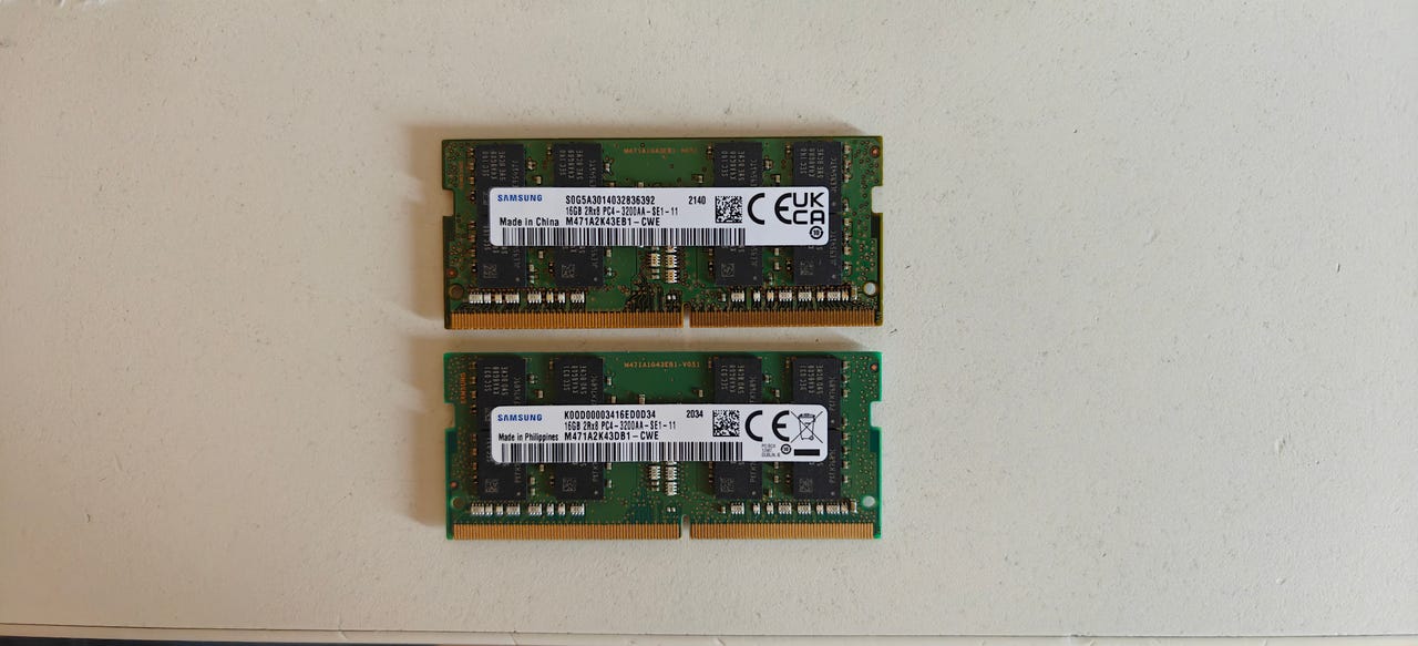 32GB (2x16) DDR4 SODIMM / SO-DIMM 3200 | Blocket