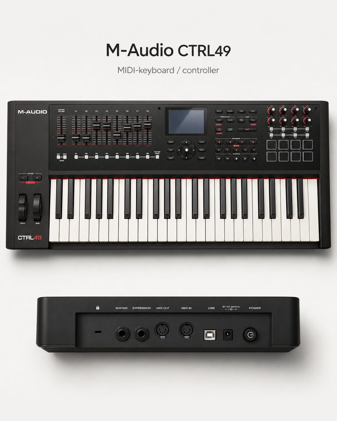 M-AUDIO CTRL49 MIDIボード 生産終了品 M-Audio CTRL49 49 Key USB
