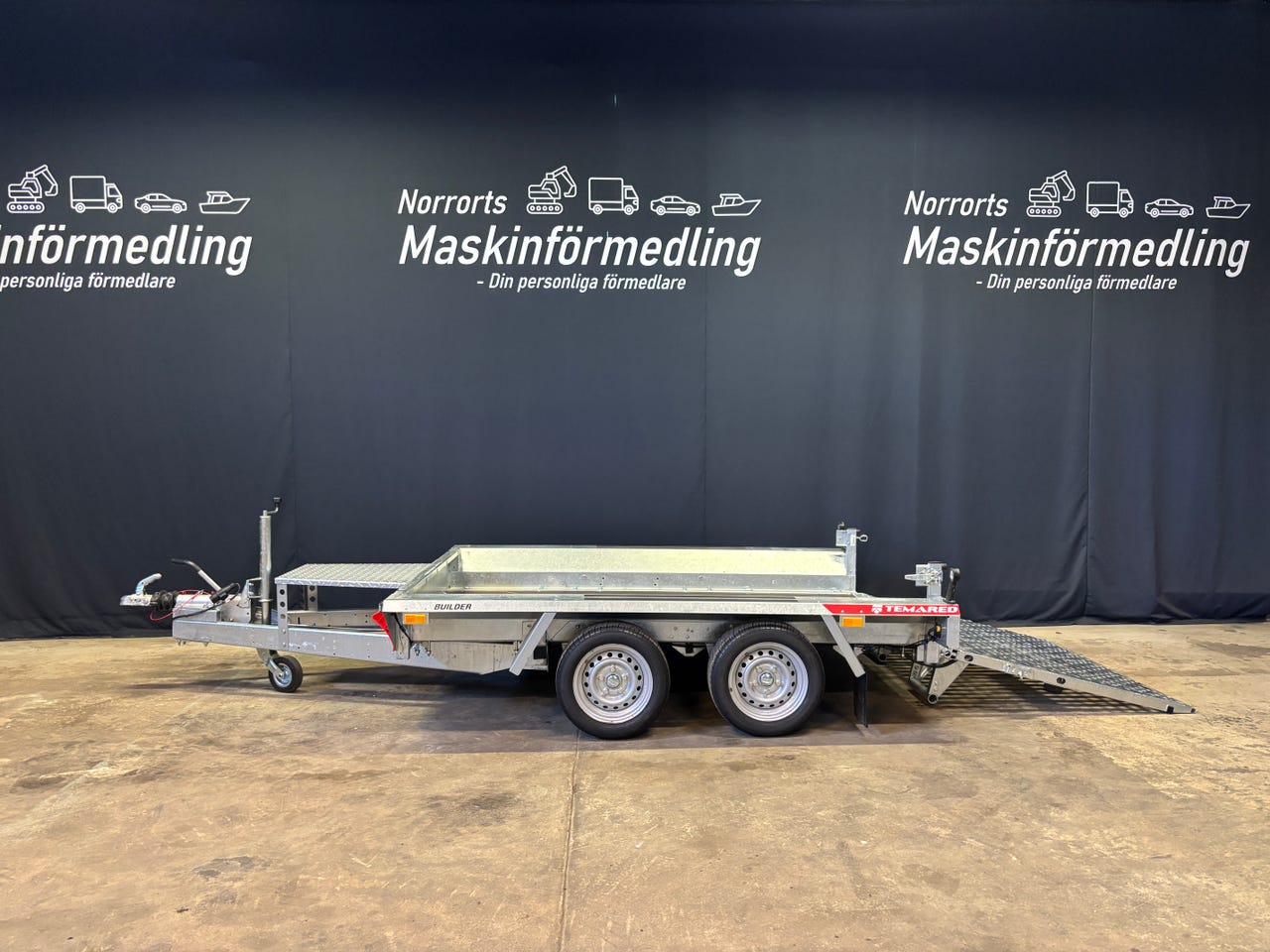 Temared Builder 3 2615/2 S – Maskinsläp 2,7 Ton för minigrävare – bild 6