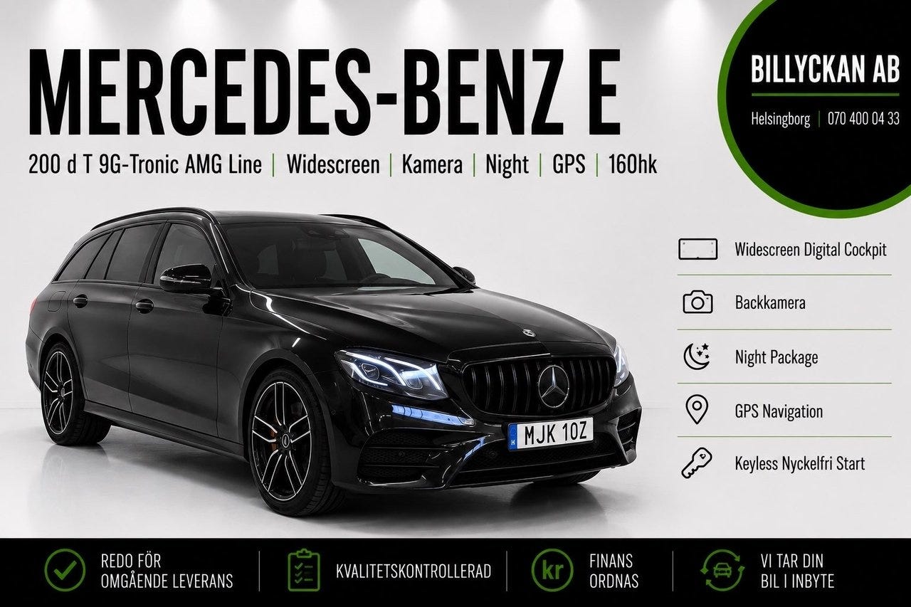 Mercedes-Benz E 200 d 2019 – bild 1 av 24