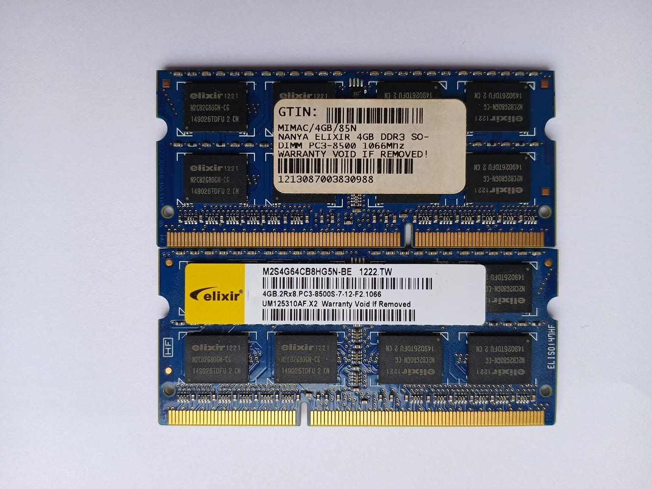 RAM 8GB - 2x4GB Elixir DDR3 1066MHz | Blocket