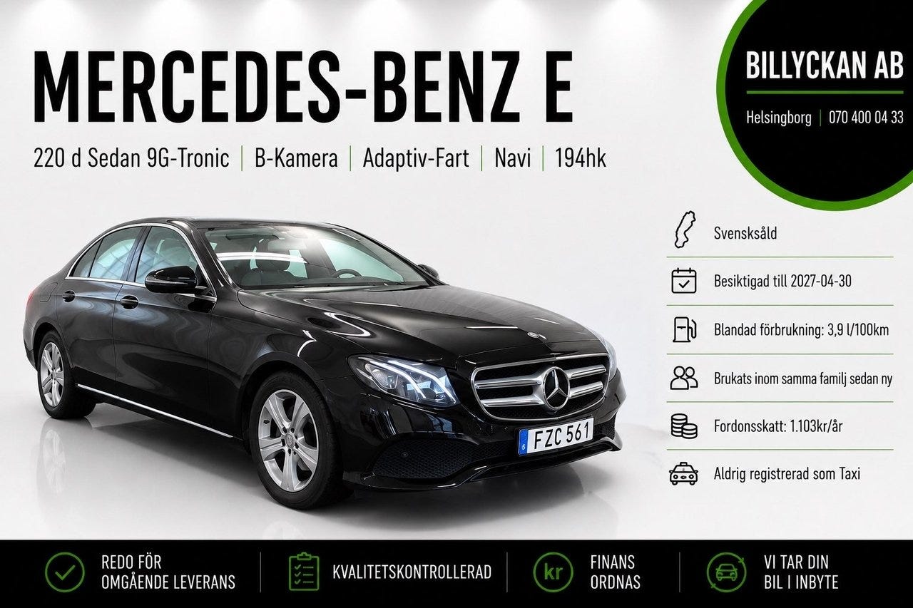 Mercedes-Benz E 220 d 2017 – bild 1 av 18