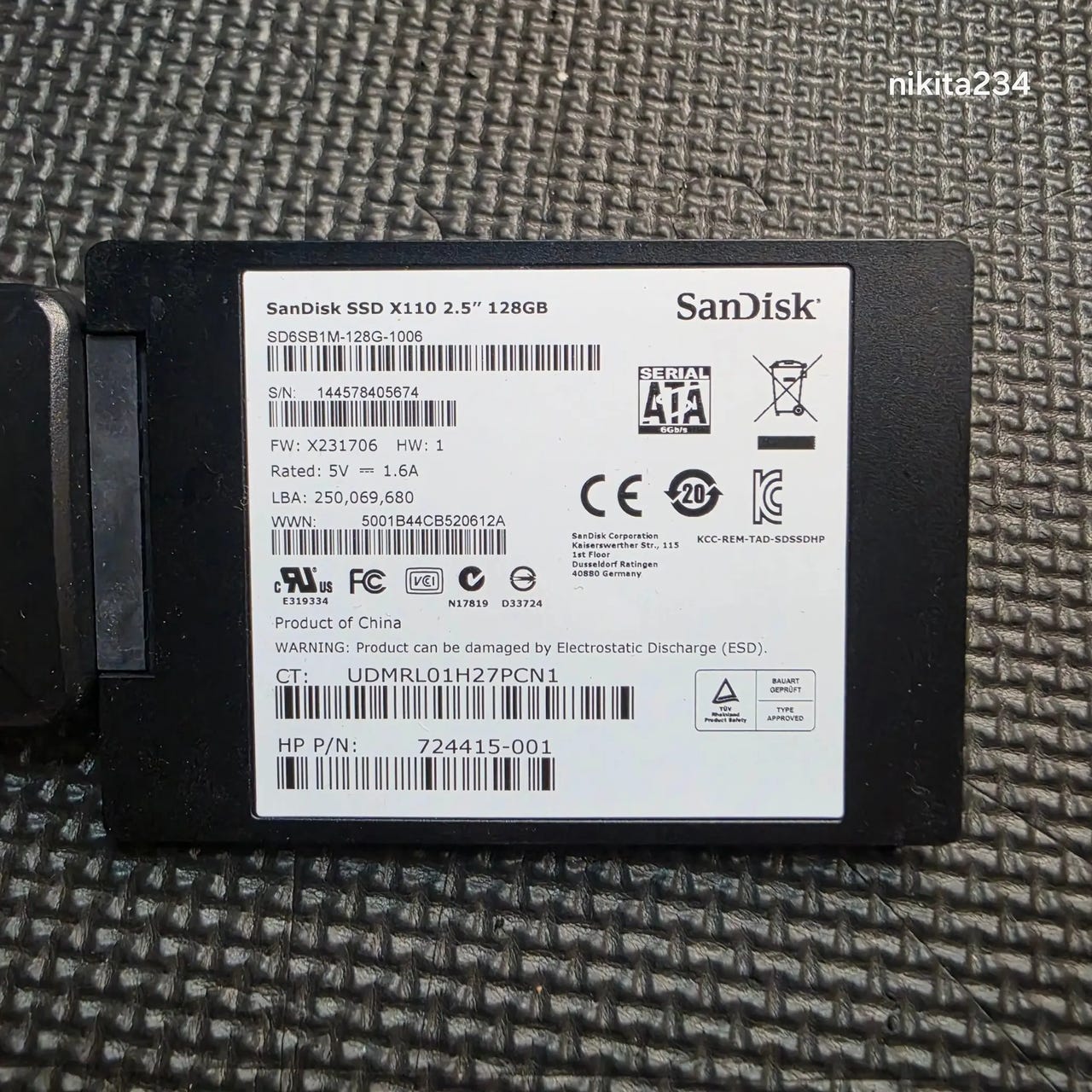 SanDisk X110 128GB SSD - Felfri och testad | Blocket
