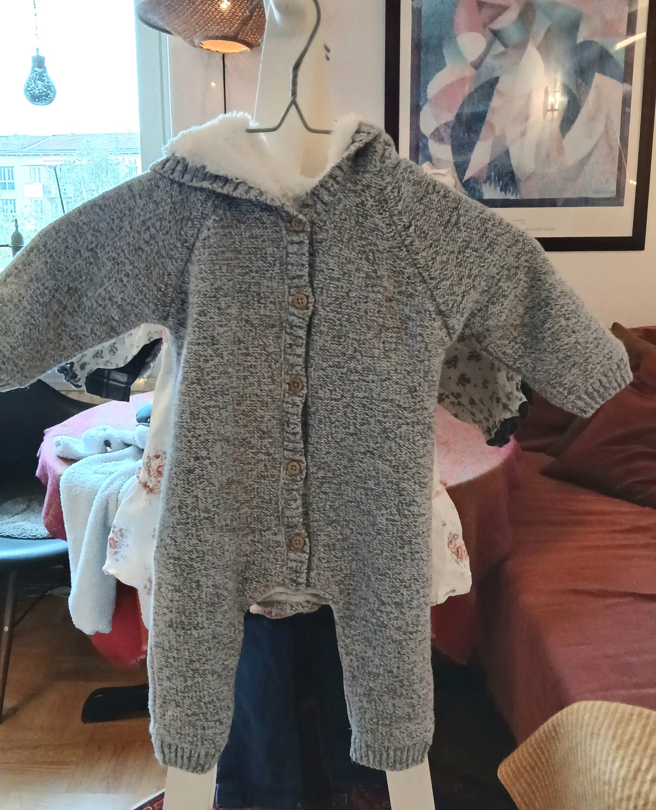 Fred & Flo overall stl 68 grå unisex | Blocket
