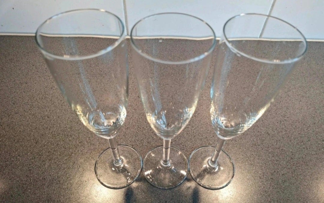6 st champagne glas | Blocket