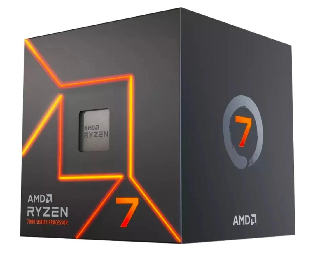 Ryzen 7700 + Wraith prism | Blocket