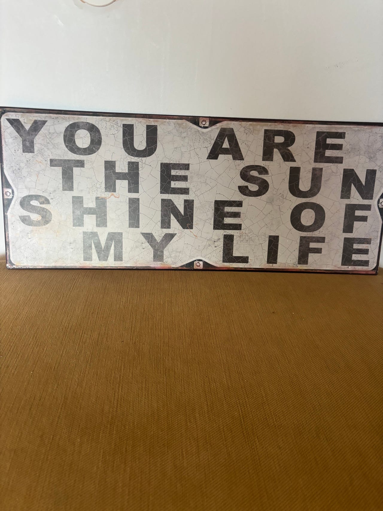Väggskylt med texten ”You are the sunshine of my life” | Blocket