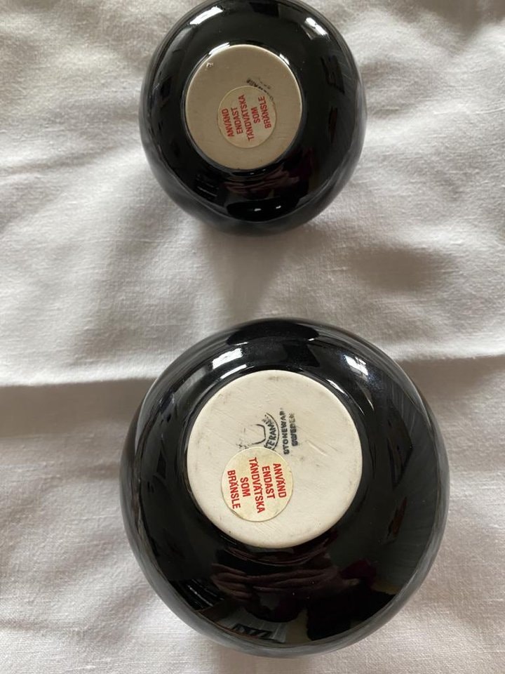Vintage Höganäs Aladdin Ceramic oil lamps by Anne Nilsson. | Blocket