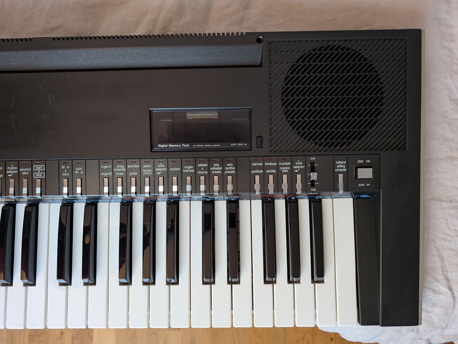 Technics SX-K200 Vintage Keyboard 80-tal Synth Analog Vibe Made in