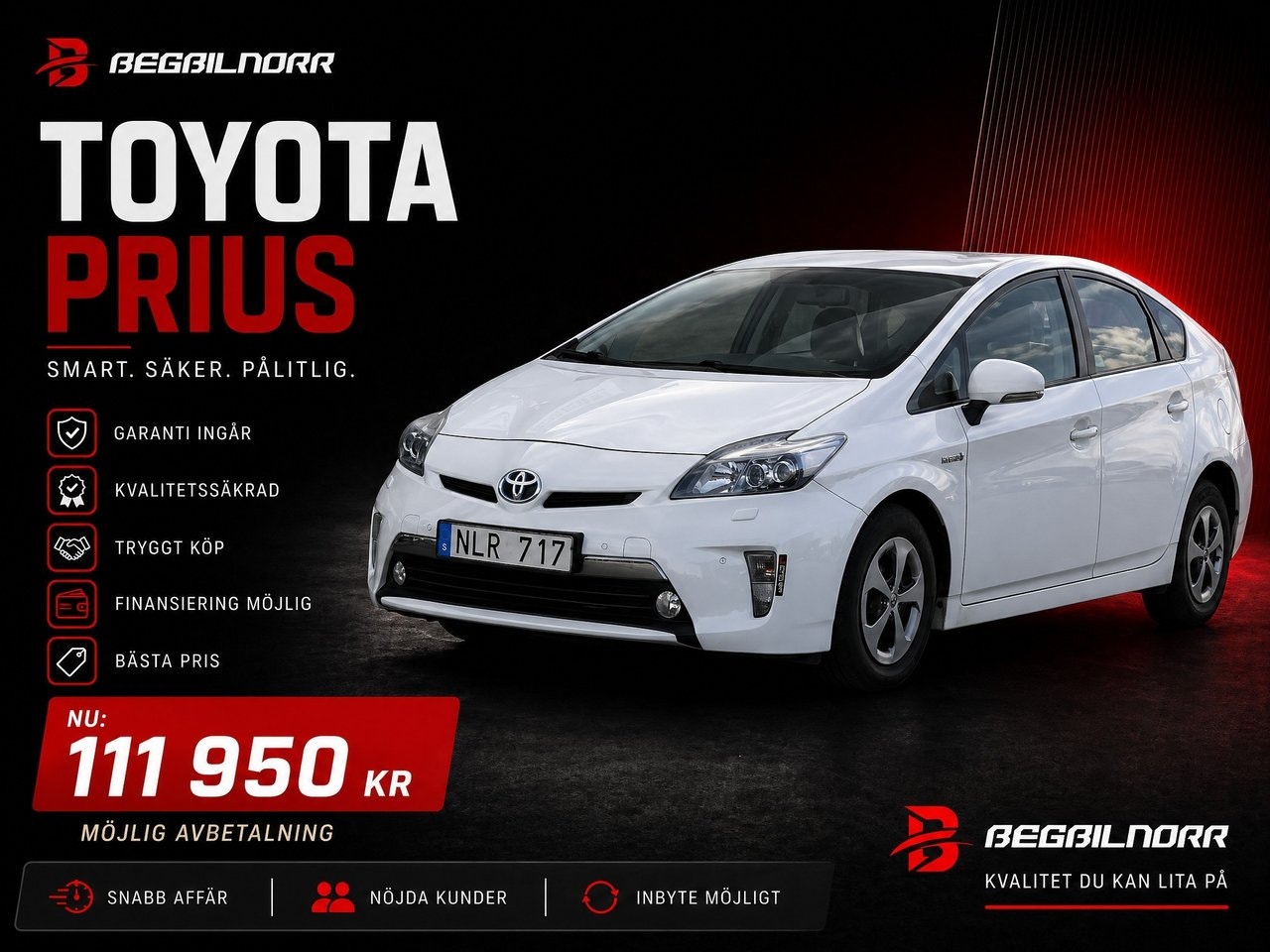 Begagnad Toyota Prius Plug-in Hybrid 1.8 (136hk) till salu Luleå