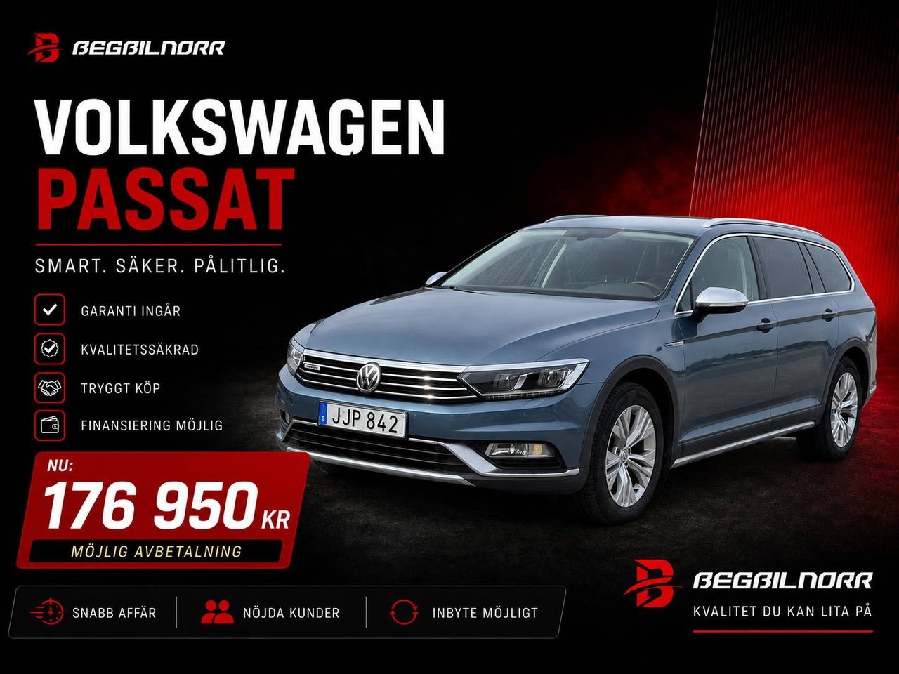 Begagnad Volkswagen Passat Alltrack till salu Luleå