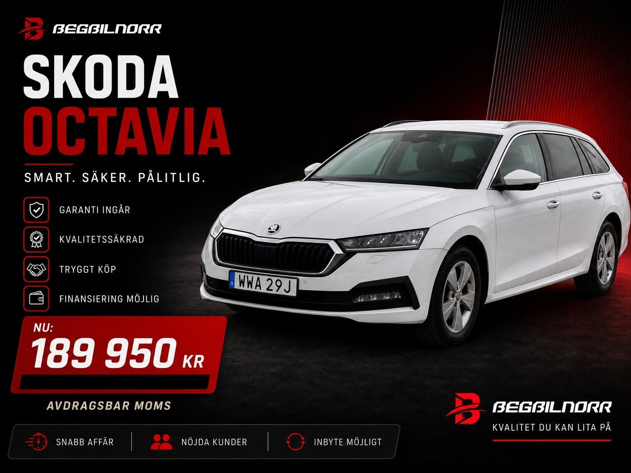 Begagnad Skoda Octavia 2023 till salu i Luleå — 189 950 kr