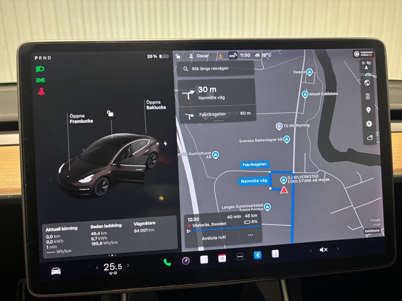 Tesla Model 3 Standard Range Plus, 325hk, 2020