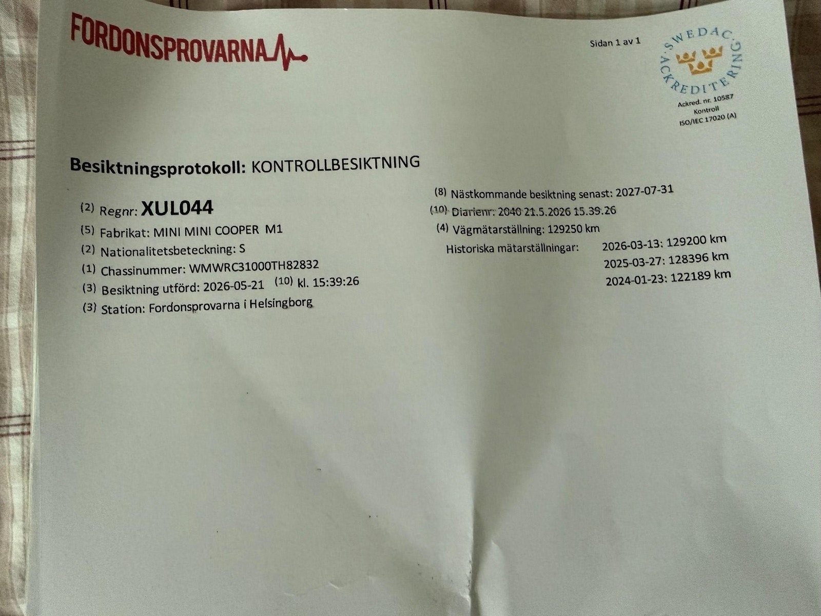 MINI Cooper Manual, 5-trins, 116ps, 2006