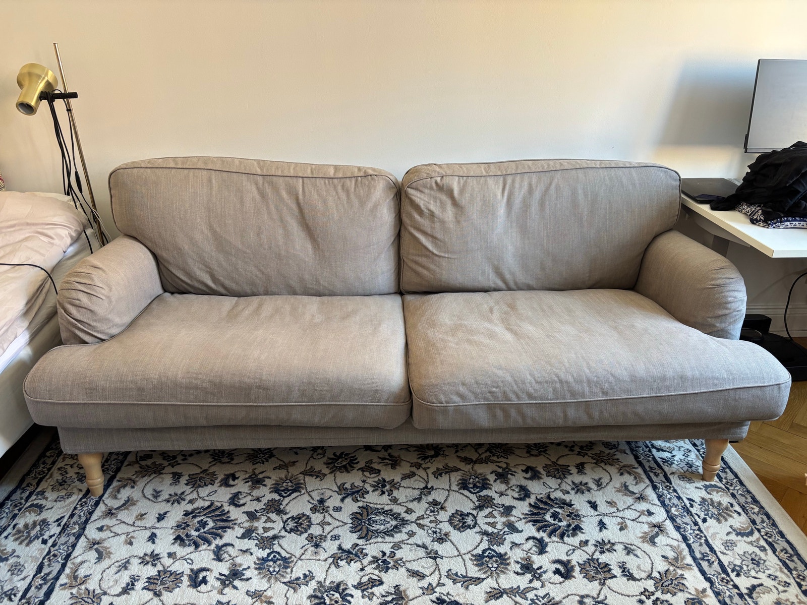Soffa 3 sits IKEA Stocksund grå | Blocket