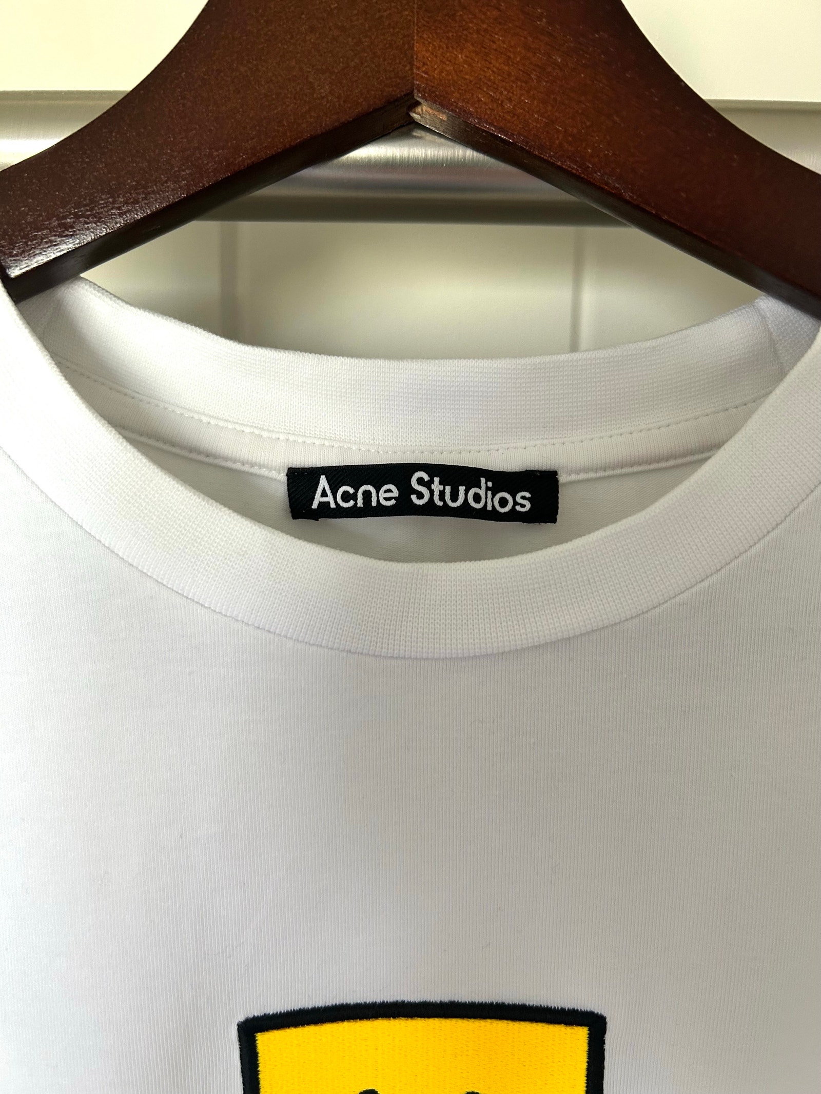ACNE STUDIOS Exford Evil Face White T-Shirt FA-UX-TSHI000092 [L 