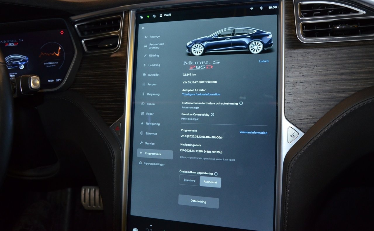 Tesla Model S P85D, 511hk, 2015