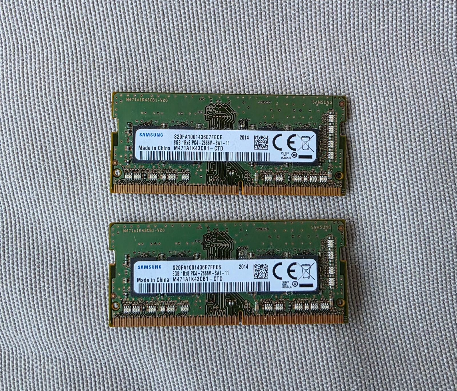 Samsung 16GB (2x8GB) DDR4 2666Mhz SO-DIMM (Laptops) | Blocket