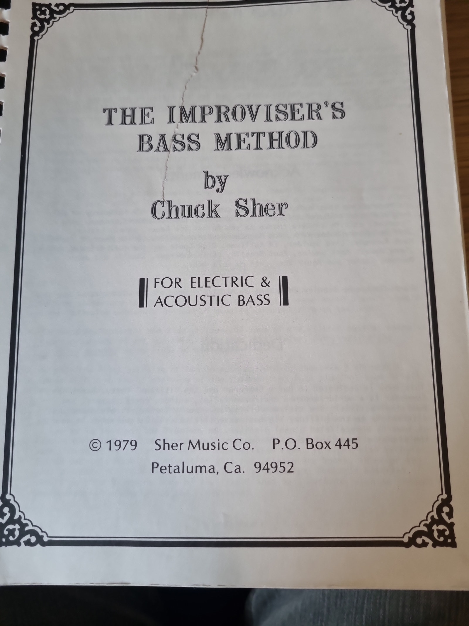 The Improvisers Bass Method av Chuck Sher | Blocket