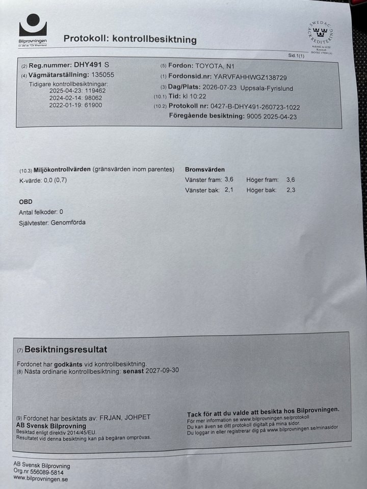 Toyota Proace 2.0 D-4D Automatic, 6-trins, 177ps, 2018