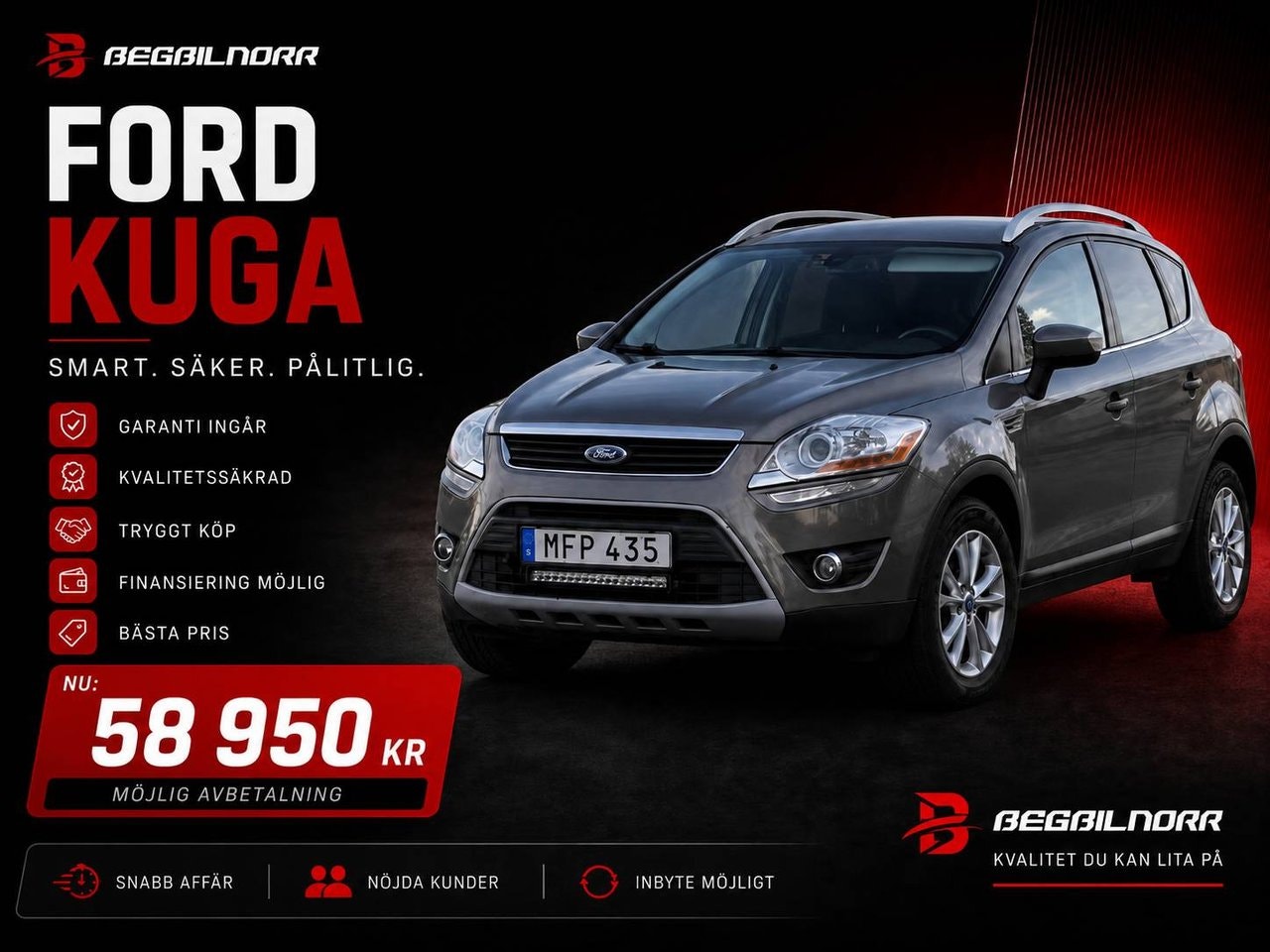 Begagnad Ford Kuga 2012 till salu i Luleå — 58 950 kr