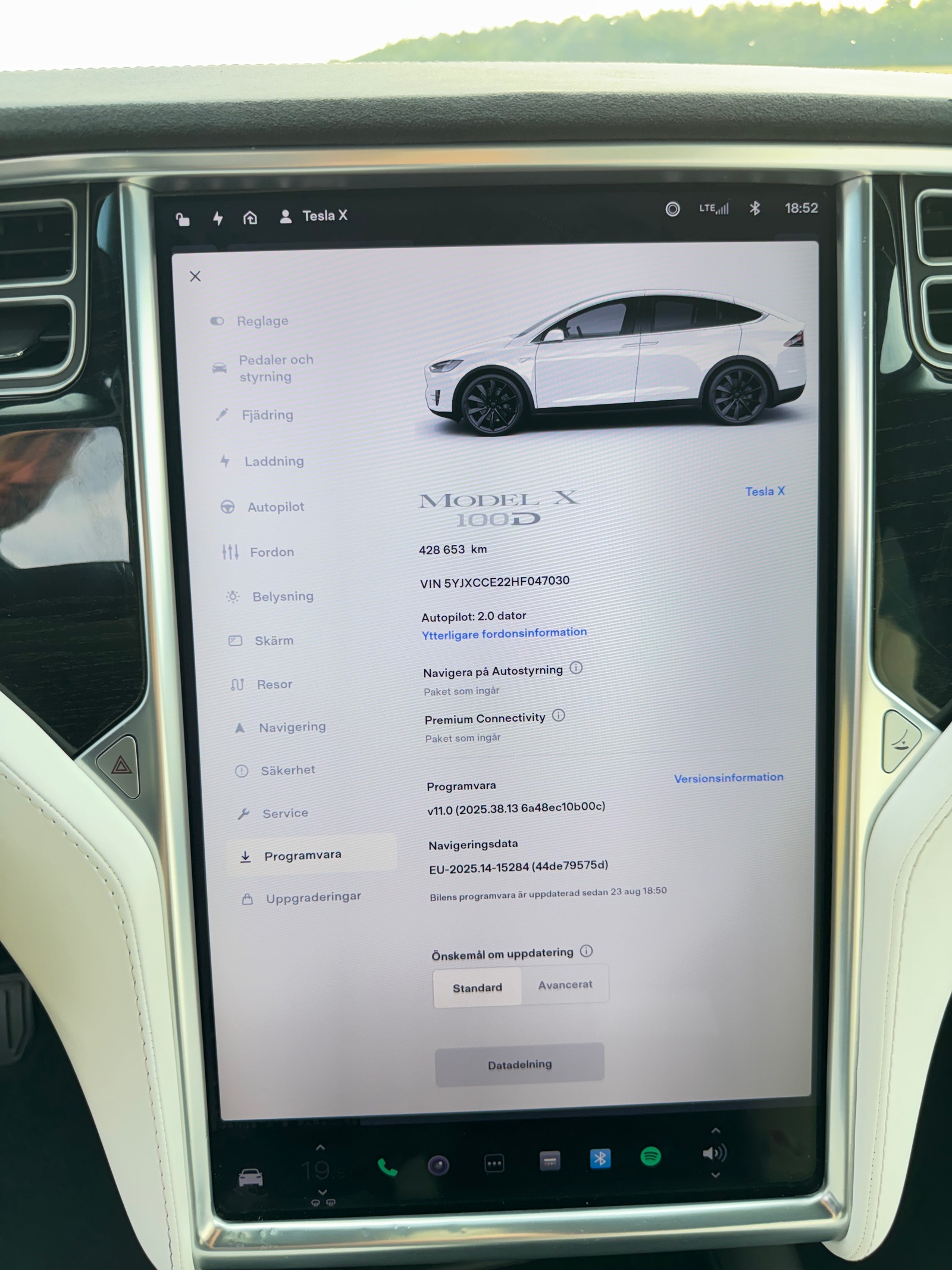 Tesla Model X 100D, 423hk, 2017